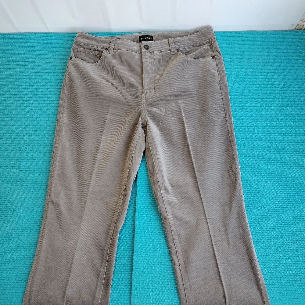 Talbots Womens Corduroy Straight Stretch Jeans High Rise 12P